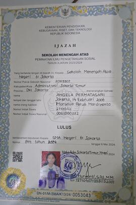 Ijazah SMA