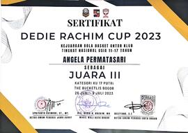 Piagam Penghargaan Lomba Basket Tingkat Nasional  1