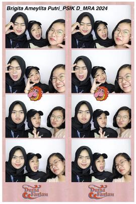 Foto Brigita dan 2 temannya di Photobox Dufan