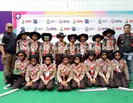Foto Pasukan Inti Pramuka MI Al Mursyidiyyah dalam Yaspina Scout Competition tahun 2018