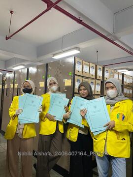 Dokumentasi Setelah Praktik Mapping Praktikum Preservasi dan Konservasi Arsip