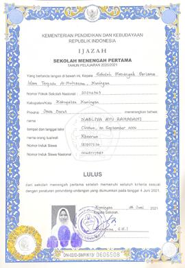 Ijazah SMP