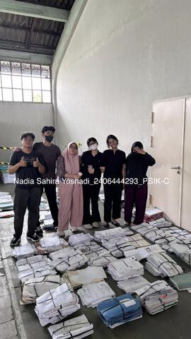 Kegiatan Praktikum Pengelolaan Arsip InAktif di Records Center Kementerian Kesehatan