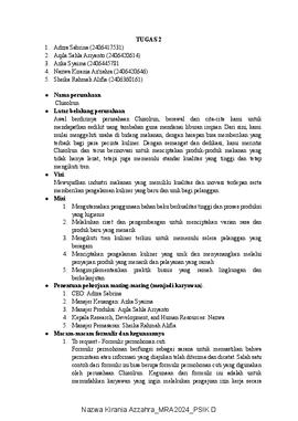 Tugas Minggu Ke-2