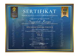 Sertifikat Best BPH Divisi