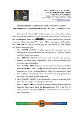 Pakta Integritas Sayyidah Rasya