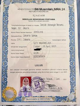 Ijazah SMP