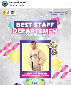 Arsip Best Staff BEM VOKASI UI